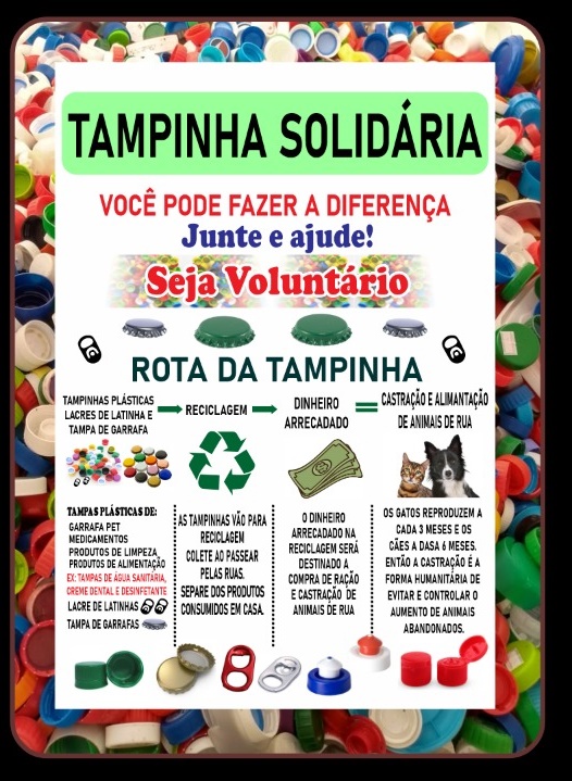 Redegn Projeto Tampinha Solid Ria Ajuda Animais De Rua Em Juazeiro Ba